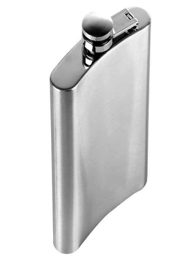 JEEJEX Stainless Steel 8 OZ Liquor Storage Pocket Hip Flask with Stainless Steel (Silver) - Image 2
