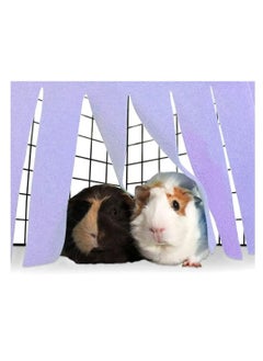 Y&D Small Animal Corner Fleece Hideaway Cute Ferret Hammock and Sleeping Bed for Ferrets Chinchillas Pets, Pet Hideaway, Fringe House (Purple)  - Image 4