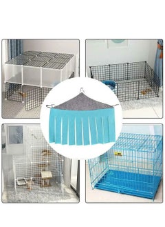 Y&D Small Animal Corner Fleece Hideaway Cute Ferret Hammock and Sleeping Bed for Ferrets Chinchillas Pets, Pet Hideaway, Fringe House (Purple)  - Image 5