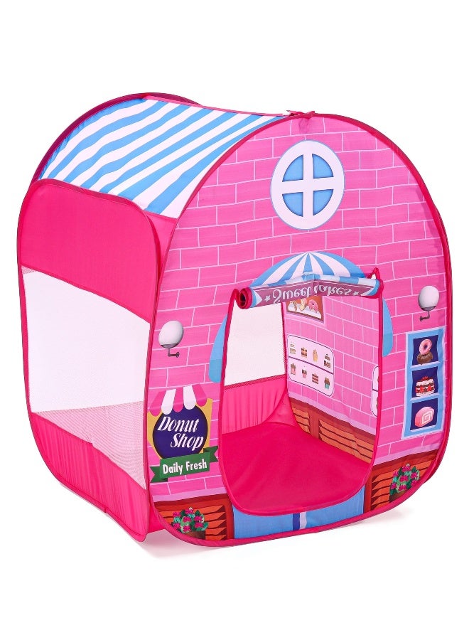 PlayNation Play Nation Candy House Pop-Up Play Tent House, Foldable, Encourages Imaginative Play, BIS Certified, 3 Years+, L 76 x B 74 x H 91 cm - Pink - Image 2