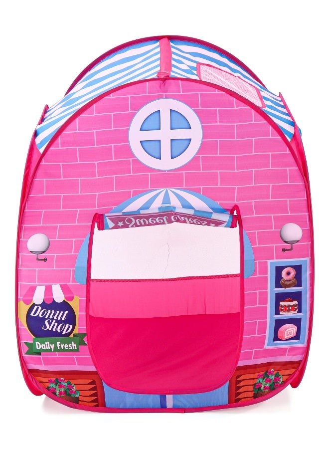 PlayNation Play Nation Candy House Pop-Up Play Tent House, Foldable, Encourages Imaginative Play, BIS Certified, 3 Years+, L 76 x B 74 x H 91 cm - Pink - Image 4