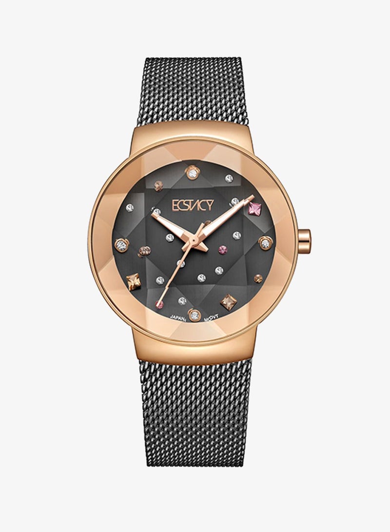 ECSTACY Women's Analog Round Shape Stainless Steel Wrist Watch E23504-KMXX - 33 Mm - Image 1