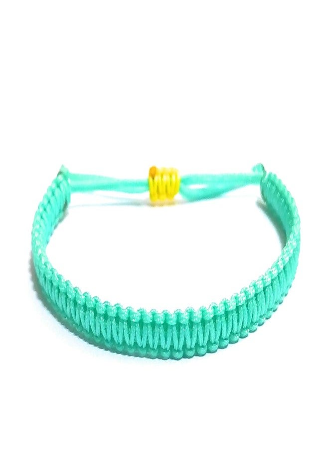 jewel string sea green adjustable bracelet for girl boy - Image 2