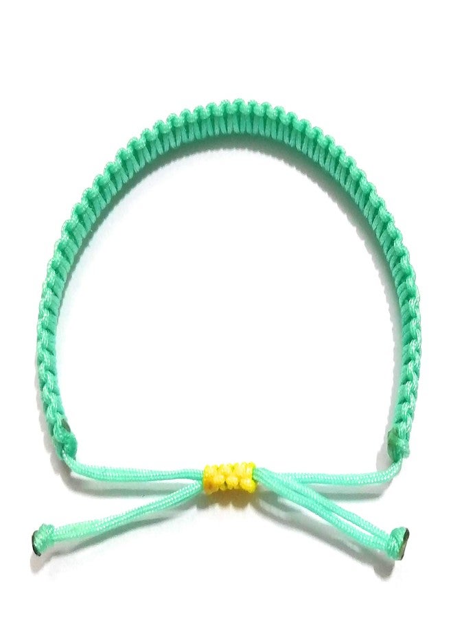 jewel string sea green adjustable bracelet for girl boy - Image 4