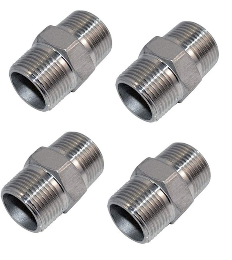 Benstar Benstar 12 Inch to 12 Inch Male Threaded Brass Screwed Hex Nipple Pipe Quick Connector Exstenstion 2  - Image 5