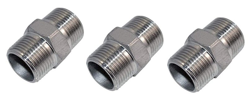 Benstar Benstar 12 Inch to 12 Inch Male Threaded Brass Screwed Hex Nipple Pipe Quick Connector Exstenstion 2  - Image 4