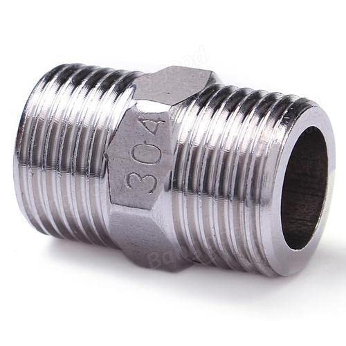 Benstar Benstar 12 Inch to 12 Inch Male Threaded Brass Screwed Hex Nipple Pipe Quick Connector Exstenstion 2  - Image 1