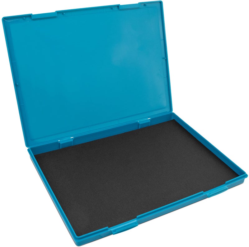 MaxMark Extra Large Black Ink Stamp Pad 825 x 115 Industrial Felt Pad Black Color
