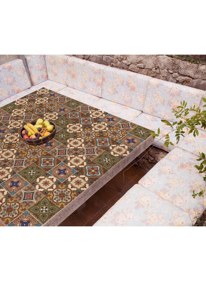 WallDesign Vinyl Spanish Terracota Mosaic Self Adhesive Tile Sticker - 24 X 32 Inch Durable Surface Decoration Film For Kitchen, Cabinet, Table, Furniture, Wall, Bathroom, Door, Refurbishment - Image 3