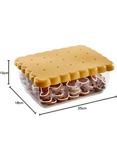 Snips Snips Rectangular Light Brown Biscuit Saver 2.7 Liter, 0% BPA – Use & Reuse product – 100% Recyclable, 100% Made in Italy, 000974  - Image 5