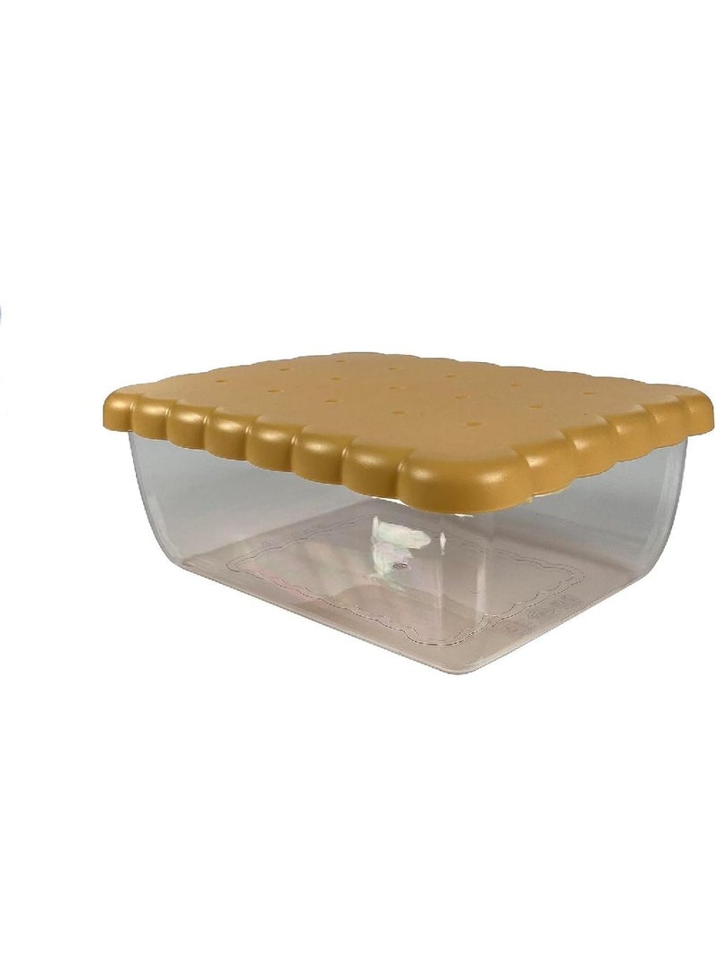 Snips - Snips Rectangular Light Brown Biscuit Saver 2.7 Liter, 0% BPA – Use & Reuse product – 100% Recyclable, 100% Made in Italy, 000974 - Image 1