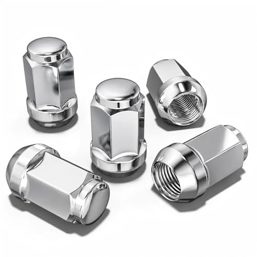 Sposuit M12x15 Lug Nuts Replacement for 20082024 Dodge Journey 19942014 Avenger 19872020 Grand Caravan 19912007 Caravan Closed End Chrome Lug Nut5 Pcs - Image 1