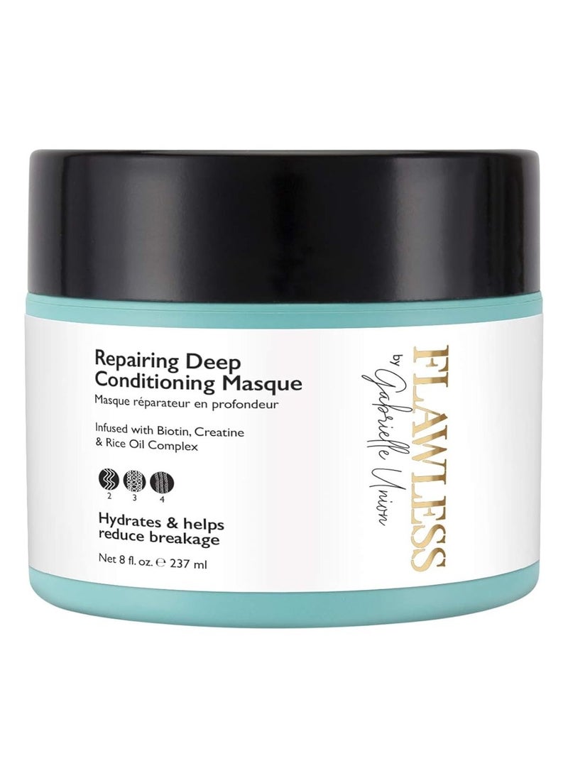 Flawless - Flawless by Gabrielle Union - Repairing Deep Conditioning Hair Treatment Mask for Natural Curly and Coily Hair, 8 OZ - Image 1