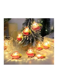 10 LED Christmas Lights Decorative Lamp String - Santa Claus