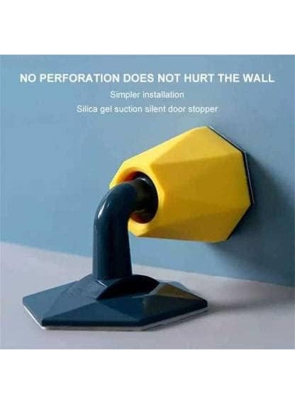 Pamidhar Pamidhar Door Stopper Floor Holder Anti Collision Door Bumper Strip Rubber Doorstop Wedge 3m DoubleSided Tape Hidden Sticker Floor Mounted Door StopperMulticolor Pack of 1  - Image 3