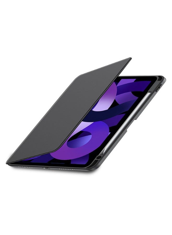 Alyashmac Rotating Case for iPad Air 7 (2025)/Air 6 (2024) 11inch, iPad Air 5 (2022)/Air 4 (2020) 10.9inch, with Pencil Holder, Auto Wake/Sleep, 360 Degree Rotation Protective Stand Cover Clear Back for iPad Air 7/6/5/4, Black - Image 5