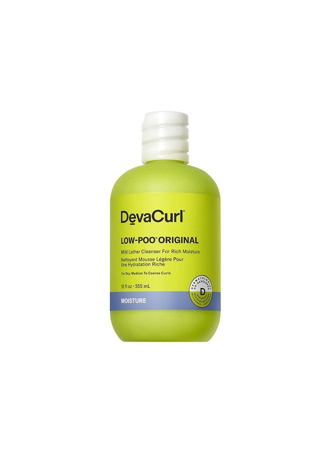 DevaCurl - DevaCurl Low-Poo Original Mild Lather Cleanser for Rich Moisture, 12 fl. oz. - Image 1