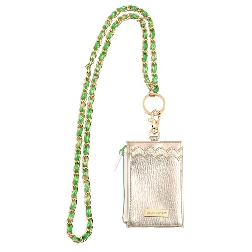 Lilly Pulitzer Lanyard with Zipper and ID Window for Women Cute Badge Holder for TeacherNurse Lime Feeling Good - Image 3
