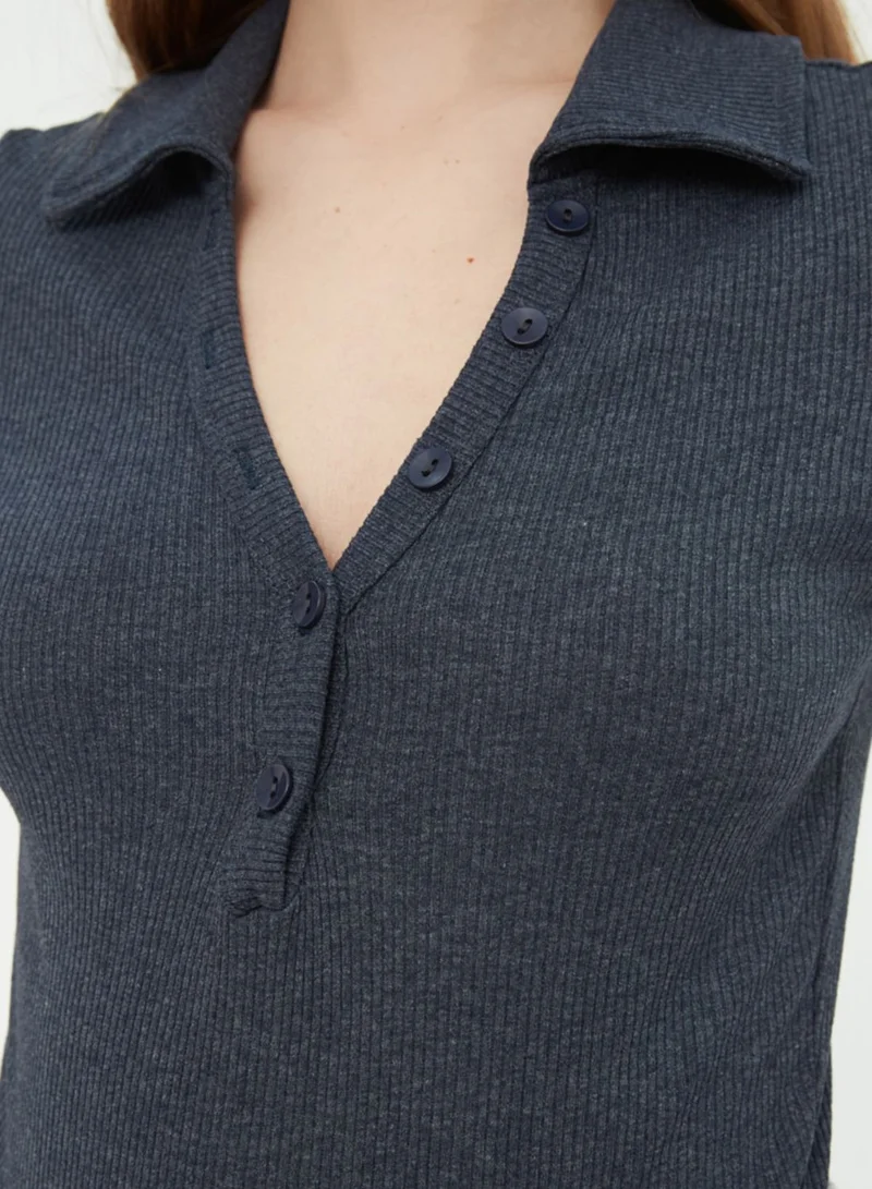 trendyol Polo Neck Knitted Body