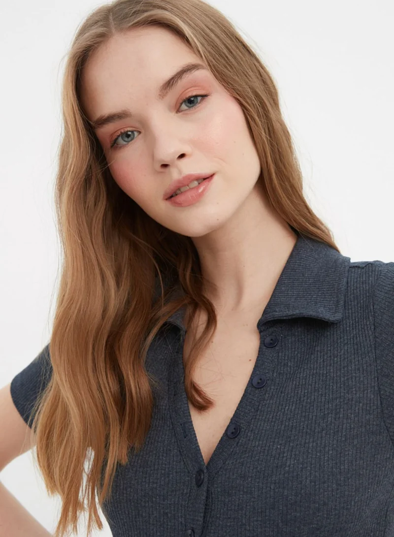 trendyol Polo Neck Knitted Body