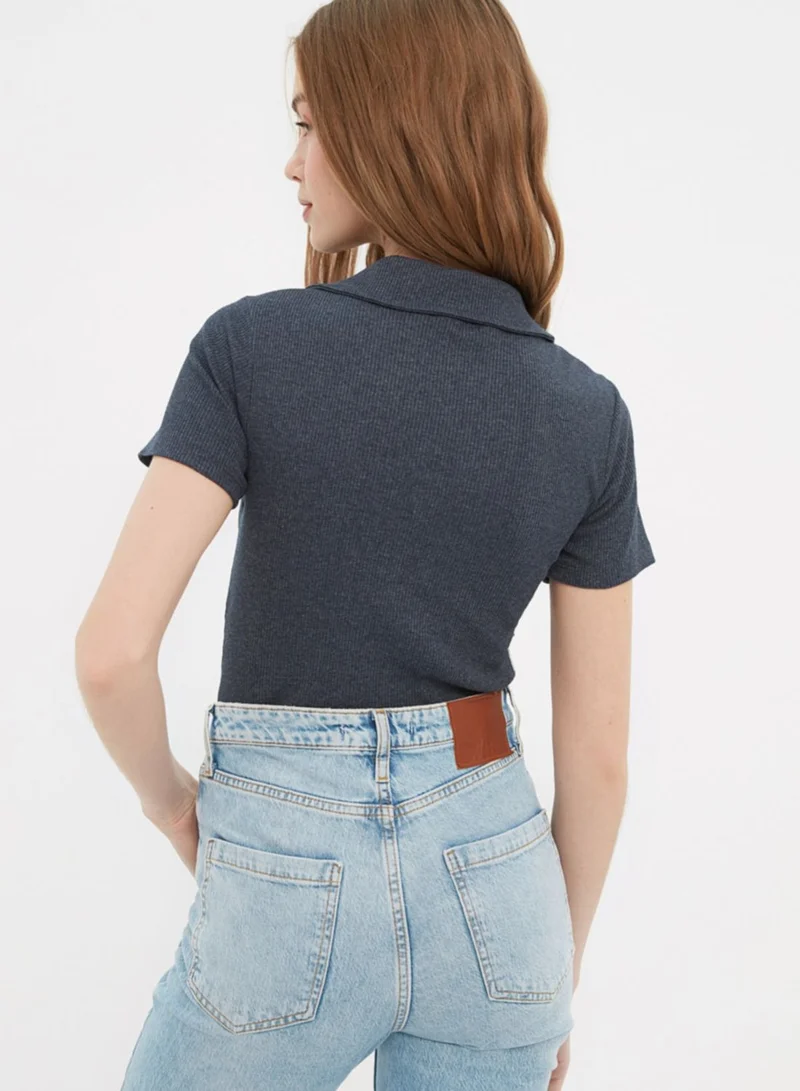 trendyol Polo Neck Knitted Body