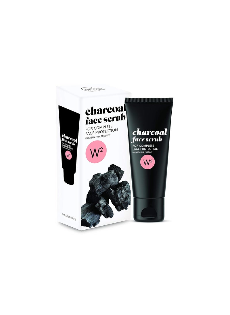 W2 W2 Pure Glowing Face Scrub 100gm Charcoal Face Scrub  - Image 1
