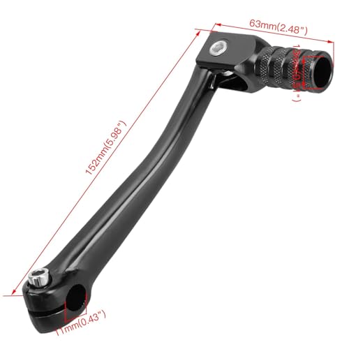 GREHUA Folding Gear Shift Lever Compatible with 50cc 70cc 90cc 110cc 125cc Pit Dirt Bike SSR110 SSR125 TaoTao110 DB10 DB14 ATA SDG107 TTR50 Baja DR49 Kayo Roketa Pitster pro Sunl Lifan Parts Black - Image 3