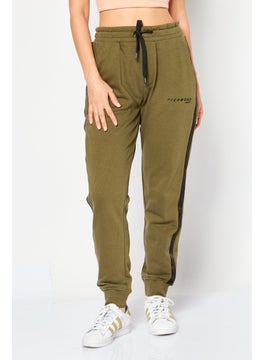 JOHN RICHMOND Women Sportswear Fit Brand Logo  Training Sweatpants, Green  - Image 1