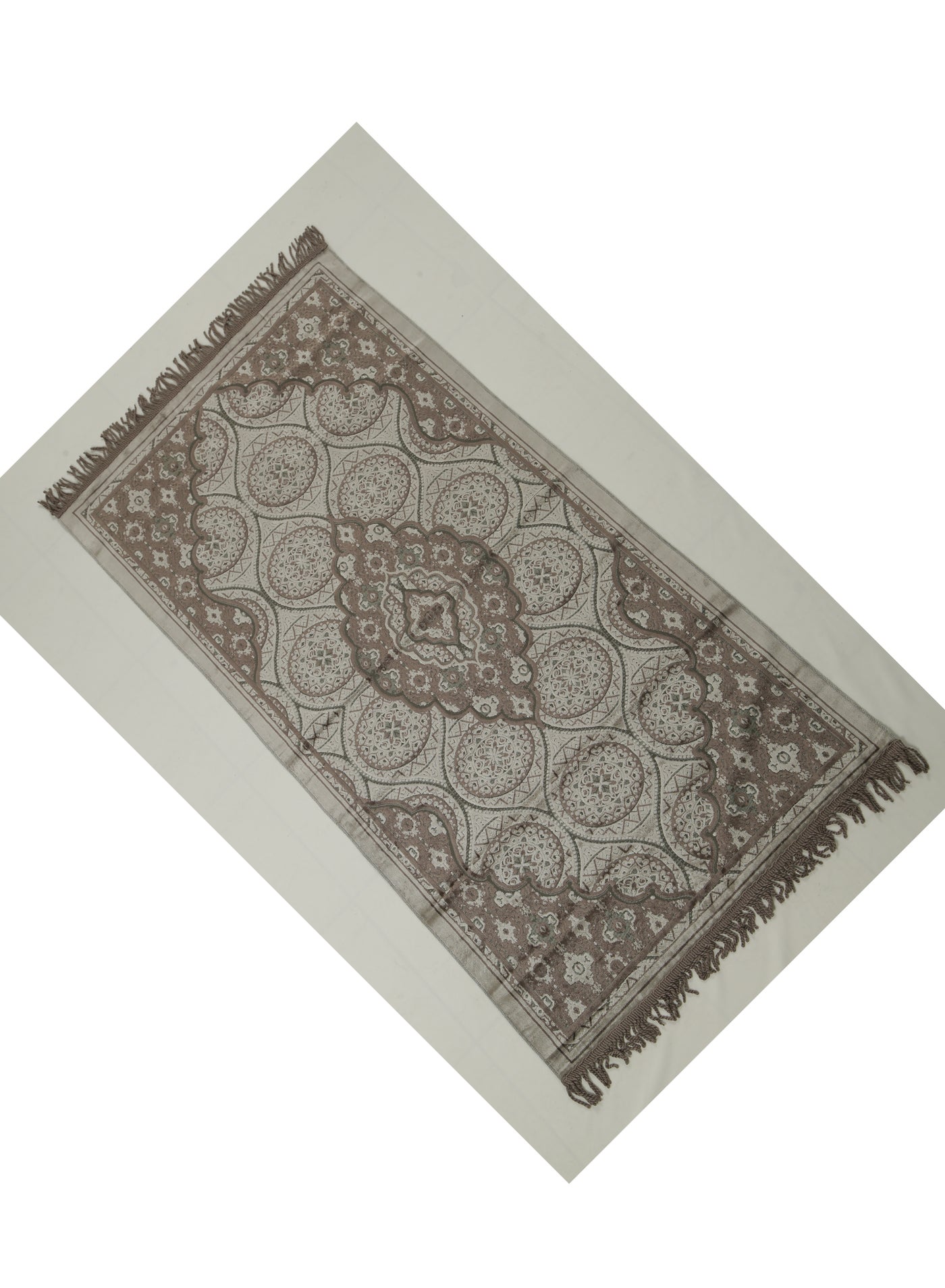 Prayer Mat 614GSM Anti-Slip Velvet Top Islamic Prayer Mat New Design Thick Padded Sajadah Prayer Rug for Men Women Eid Gift Ramadan ( 140cm X 70cm)