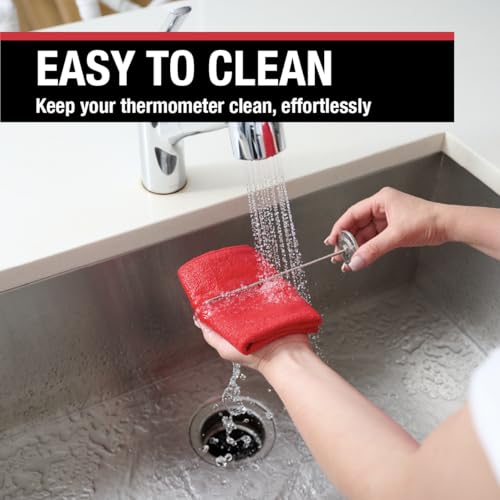 CDN ProAccurate Candy & Deep Fry Thermometer | Insta-Read 7" Stem | NSF Certified | 100–400°F Range | For Candy, Sugar, Oil, Deep Frying, Roasts, Poultry | Adjustable Pot Clip | IRXL400 - Image 3