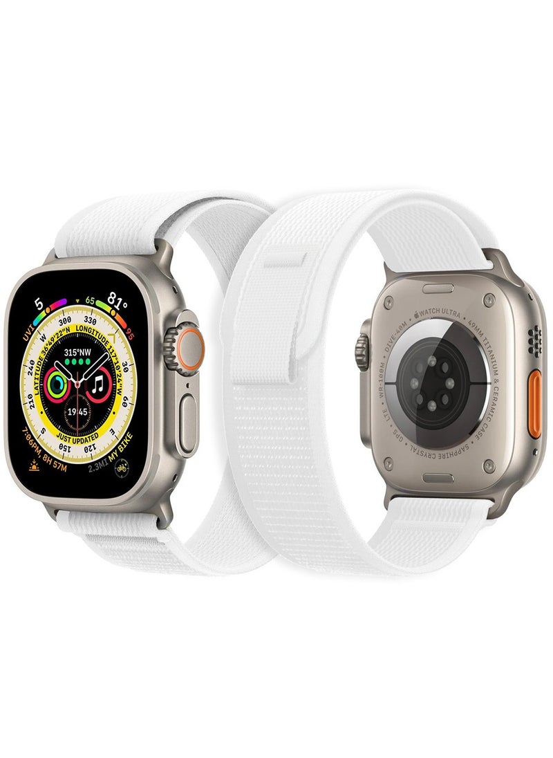 Generic Apple Watch Strap 49 mm 45 mm 44 mm 42 mm Band Trail Loop Stretchy Soft Nylon Band Adjustable Sports Strap for Apple Watch Ultra 2 Series 9/8/7/SE/6/5/4/3/2/1  - Image 1