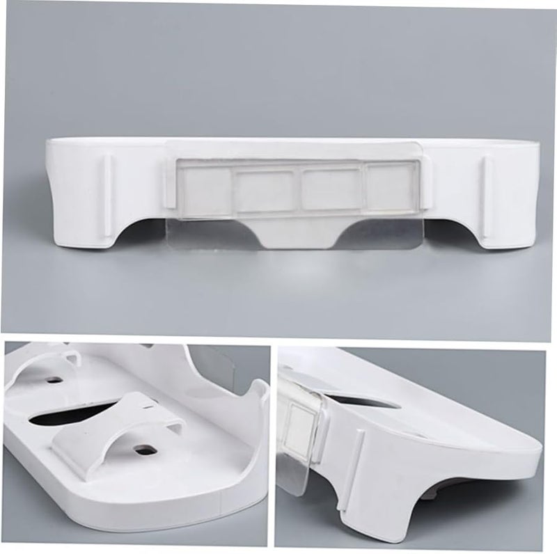 رف شاحن مثبت على الحائط منظم رف شحن عائم لاصق منضدة جانبية لتخزين الهواتف والأجهزة اللوحية - Image 5