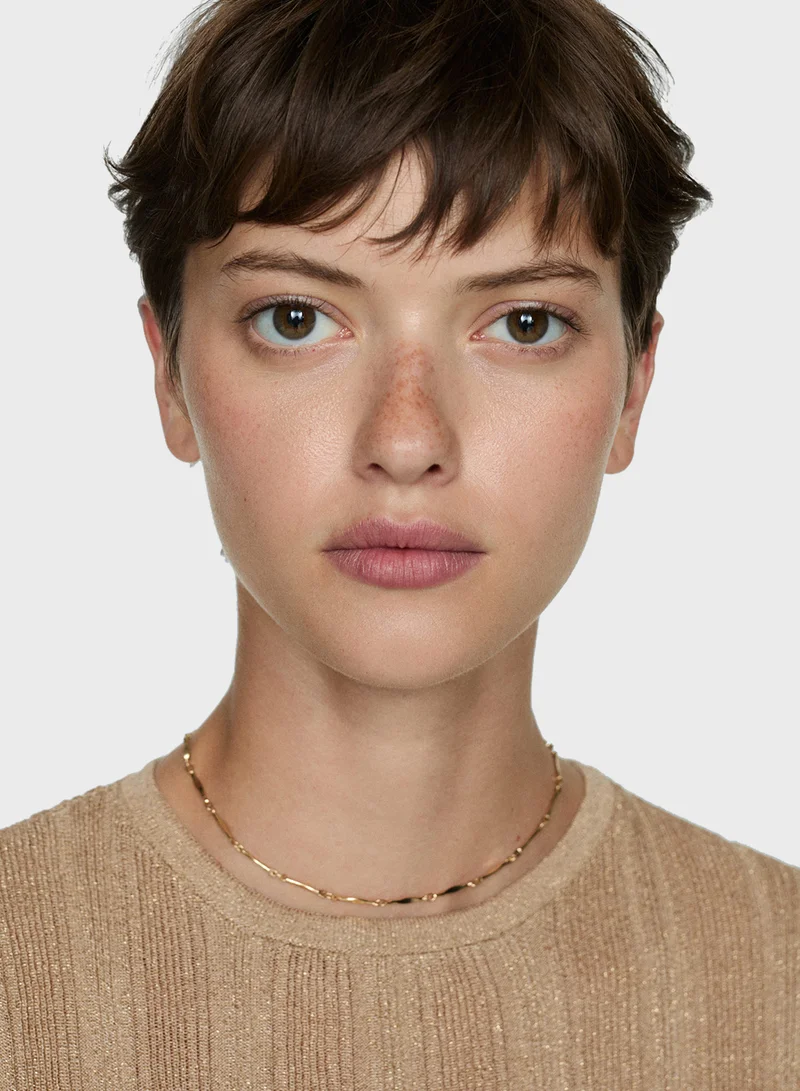 MANGO Lurex Knitted Top