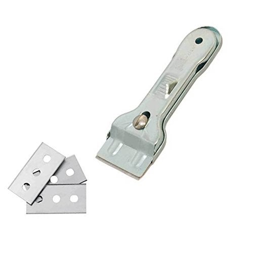 Kingzhuo 1 Pc Glass Scraper Suitable for Glass Ceramic and Induction Cooktops & 5 Pc Replacement Accessories Ceramic Scraper Cooktop Cleaner Scraper - Image 1