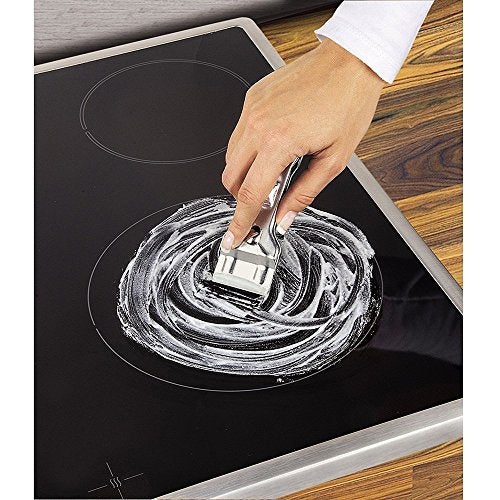 Kingzhuo 1 Pc Glass Scraper Suitable for Glass Ceramic and Induction Cooktops & 5 Pc Replacement Accessories Ceramic Scraper Cooktop Cleaner Scraper - Image 3