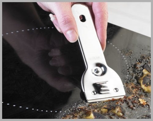 Kingzhuo 1 Pc Glass Scraper Suitable for Glass Ceramic and Induction Cooktops & 5 Pc Replacement Accessories Ceramic Scraper Cooktop Cleaner Scraper - Image 4