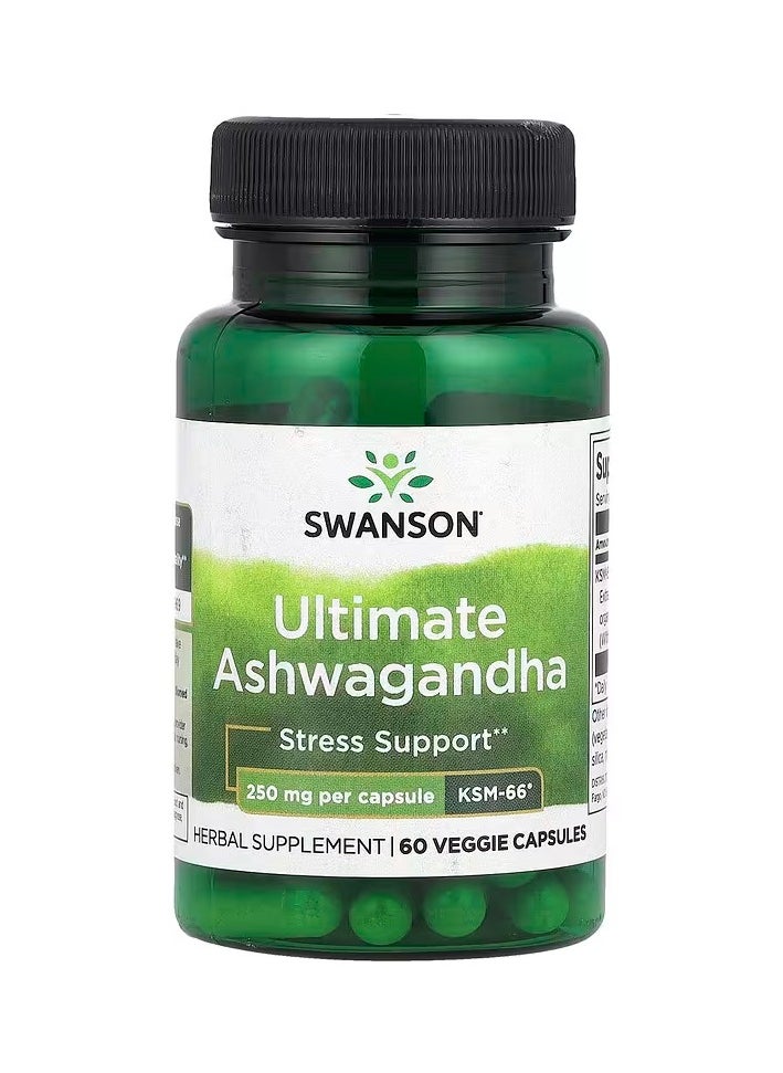 SWANSON Ultimate Ashwagandha 250 mg 60 Veggie Capsules 