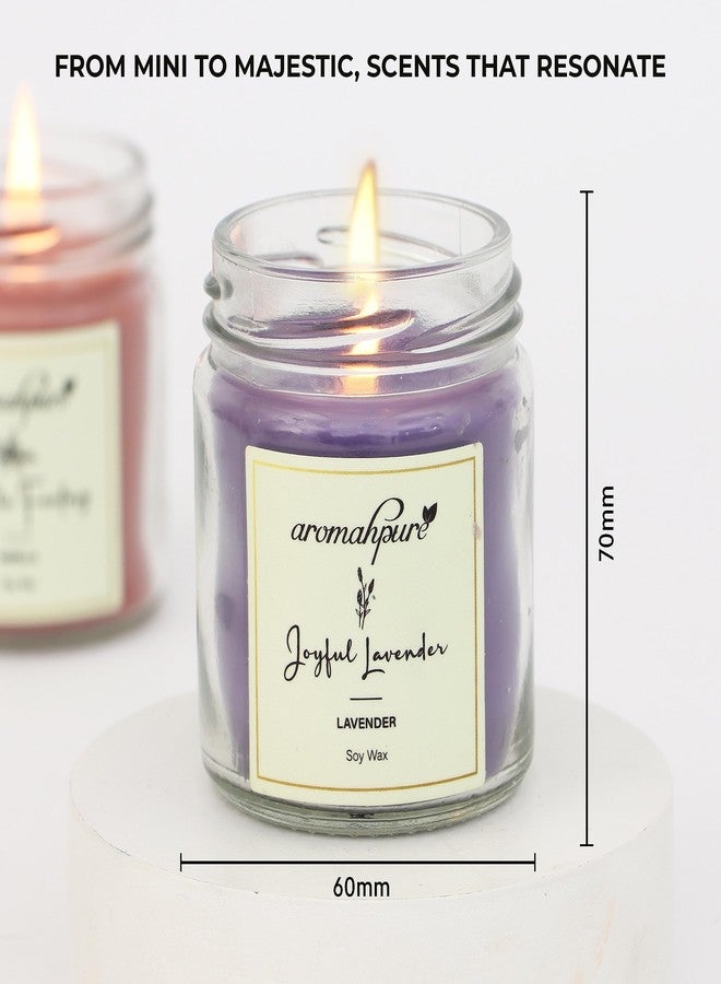 Aromahpure Scented Candle (54x 2Hours) | Lavender, Vanilla Scented Candle | 100% Soy Wax, Smokeless Candle | Pack of 2 | Long Lasting Aroma Candles| Scented Candles for Home D�cor - Image 2