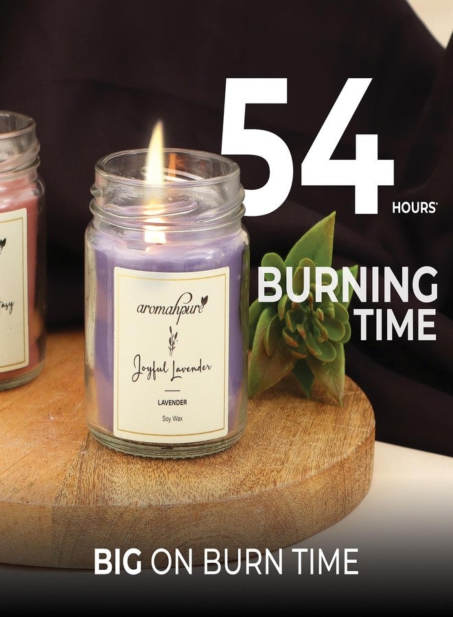 Aromahpure Scented Candle (54x 2Hours) | Lavender, Vanilla Scented Candle | 100% Soy Wax, Smokeless Candle | Pack of 2 | Long Lasting Aroma Candles| Scented Candles for Home D�cor - Image 5