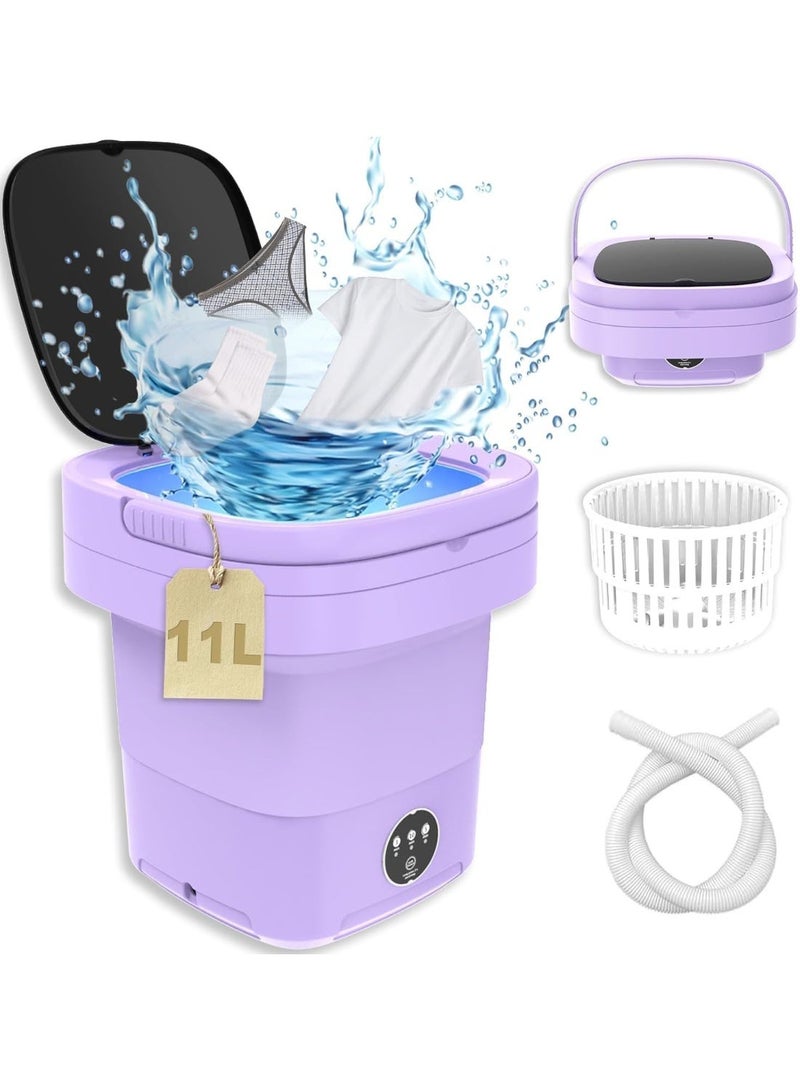 Portable Mini Washing Machine, 11L Capacity, 3 Modes, Foldable Design - Image 1