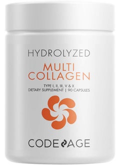 Multi Collagen Protein Capsules Type I Ii Iii V X Grass Fed & Hydrolyzed Collagen Pills Supplement All In One Collagen Bone Broth Amla Berry Source Of Vitamin C Nongmo 90 Count