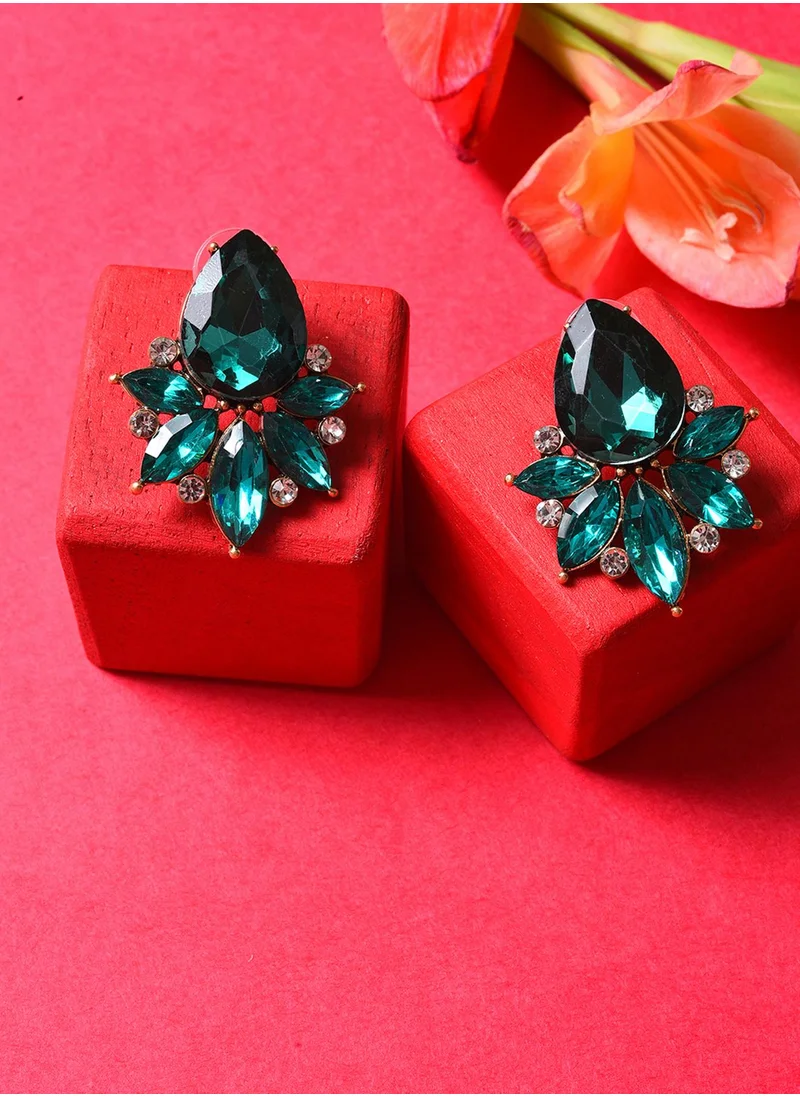 SOHI Multicoloured Contemporary Stud Earrings