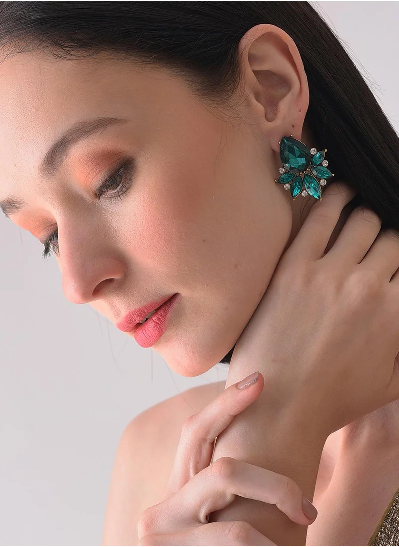 SOHI Multicoloured Contemporary Stud Earrings