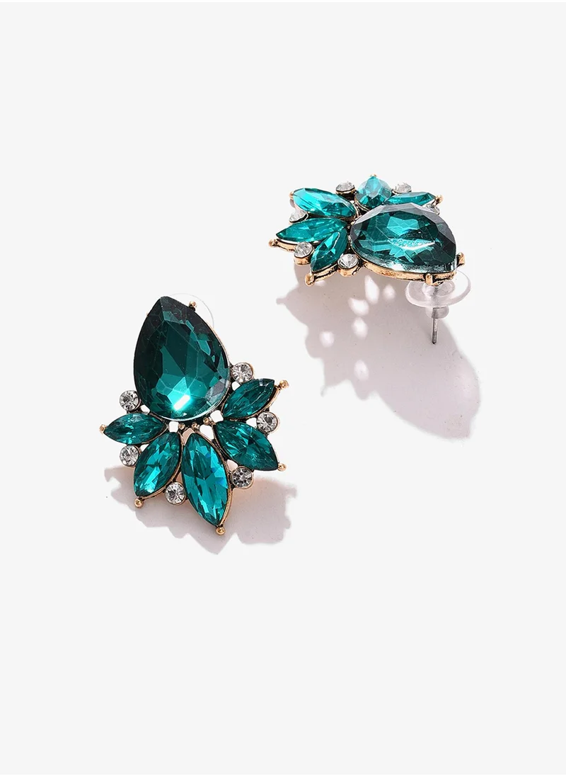 SOHI Multicoloured Contemporary Stud Earrings