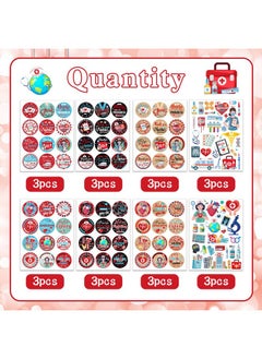 HOWAF 300Pcs Thank You Nurse Stickers,Nurse Themed Label Stickers For Nurse Appreciation Week Party Decoration Supplies,Nurse Day Gift Tag Stickers For Nurse Week Nurse Graduation Party Gift  - Image 3