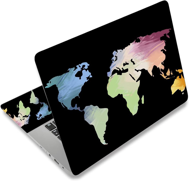 ARS Laptop Skin Sticker Decal for 12"–15.6" Laptops, Waterproof Vinyl Cover Protector for Notebook PC, Removable Decorative Laptop Sticker with Free 2 Wrist Pads, Universal Fit for MacBook, HP, Dell, Lenovo - Image 1