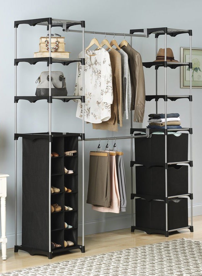 Whitmor Deluxe Double Rod Adjustable Closet Organization System - Image 2