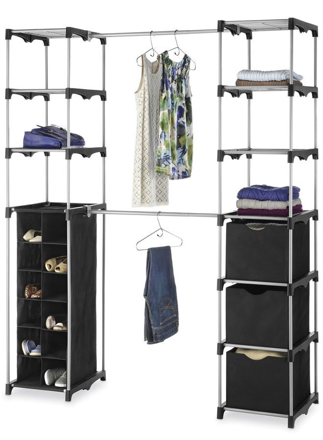 Whitmor Deluxe Double Rod Adjustable Closet Organization System - Image 1