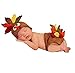 PINBO Pinbo Baby Photography Prop Cute Turkey Knitted Crochet Costume Hat Caps Diaper - Image 2