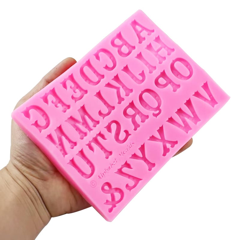 AIMEIKI Silicone Fondant Molds  AIMEIKI 3 Pack 3D Silicone Number 0-9 Alphabet A-Z Embossed Fondant Chocolate Baking Molds for Decorating Birthday Cake Candy Chocolate DIY Craft Projects - Image 3